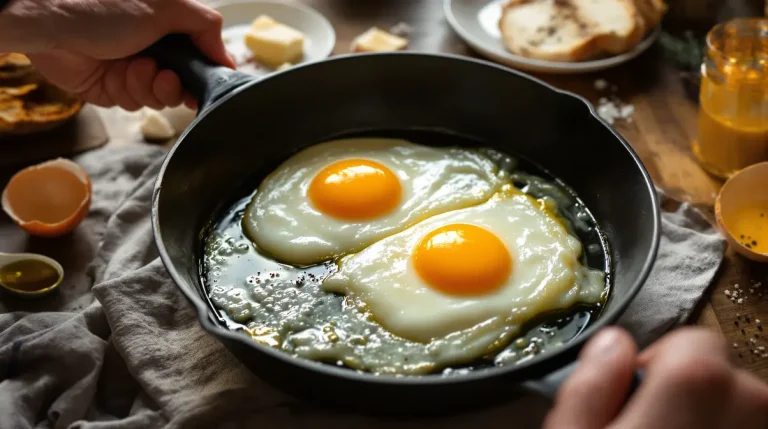 Beurre ou huile : pour des œufs au plat parfaitement cuits, ce chef utilise cette méthode précise Beurre ou huile : pour des œufs au plat parfaitement cuits, ce chef utilise cette méthode précise