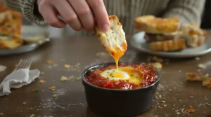 C'est le plat que je fais quand je n'ai envie de rien préparer : œufs cocotte tomate-fromage en 12 min