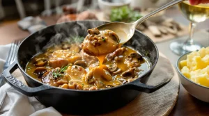 Filet mignon aux champignons et moutarde : fondant, ultra crémeux, prêt en 30 minutes