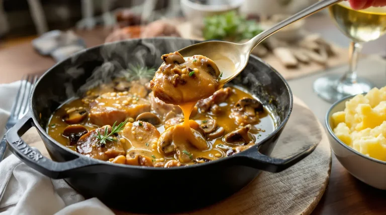 Filet mignon aux champignons et moutarde : fondant, ultra crémeux, prêt en 30 minutes