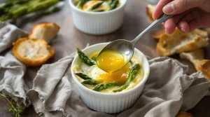 Ma recette d'œufs cocotte aux asperges : facile, de saison et prête en peu de temps