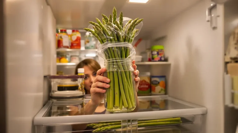 Mes asperges ramollissaient en 48 h : ce geste au frigo leur donne une semaine de plus